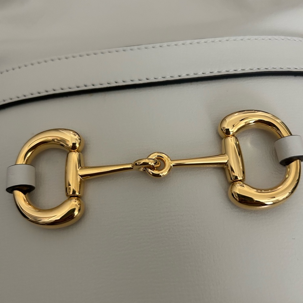 GUCCI Calfskin Horsebit 1955
Drawstring Bucket Bag - Picture 9 of 11